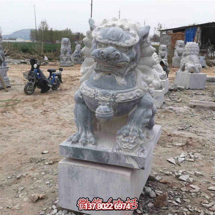 仿古大理石石雕獅子雕塑，為你的園林景觀增添經典風采