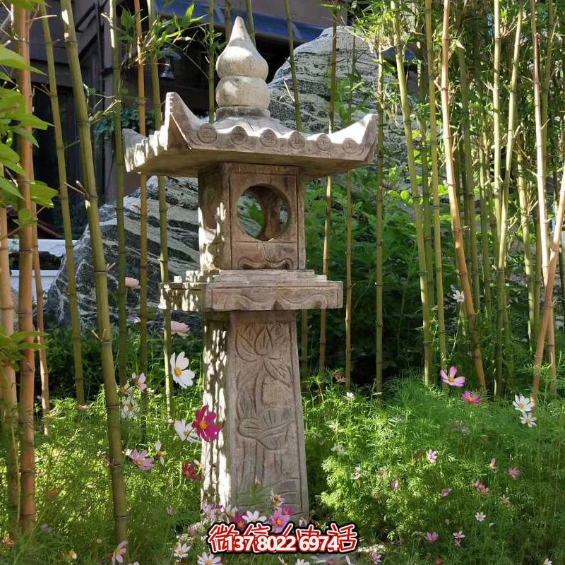 華麗的青石燈籠，點綴你的園林