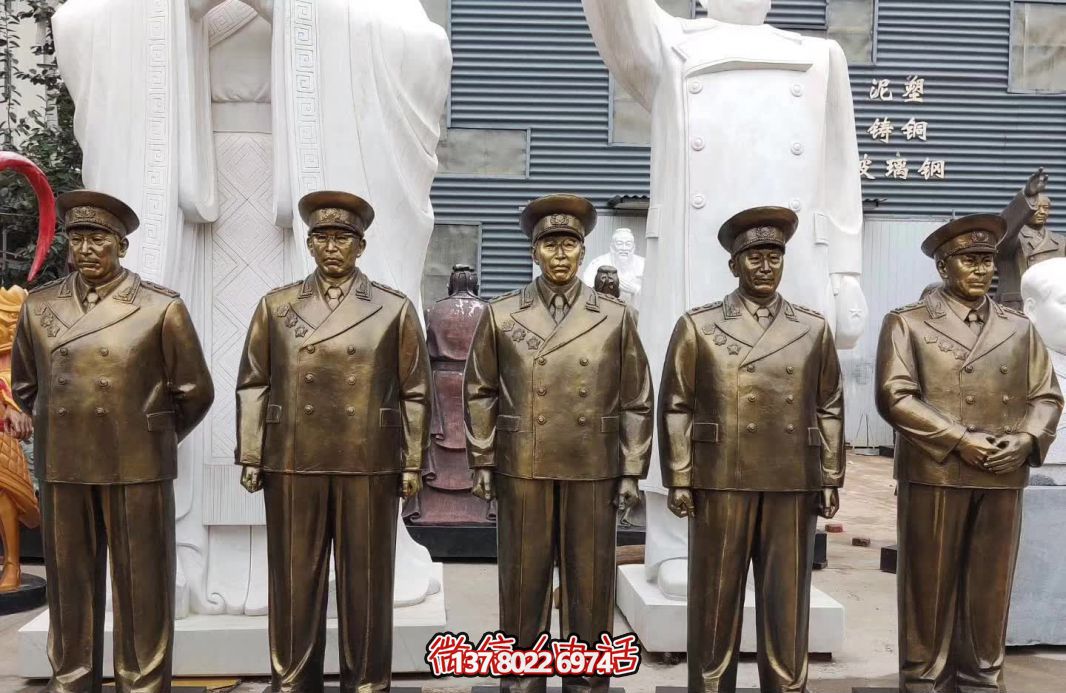 仿銅偉人元帥玻璃鋼雕塑，締造景區世界十大經典