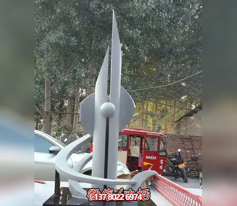 公園創意玻璃鋼火箭雕塑 公園創意玻璃鋼火箭雕塑