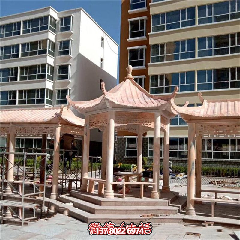 精美雕刻大理石涼亭，為小區、公園、休閑區帶來獨特視覺享受