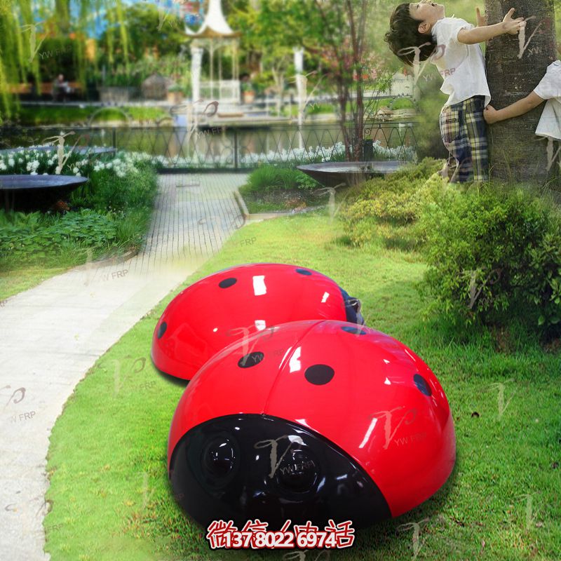 精美玻璃鋼瓢蟲雕塑，點亮公園