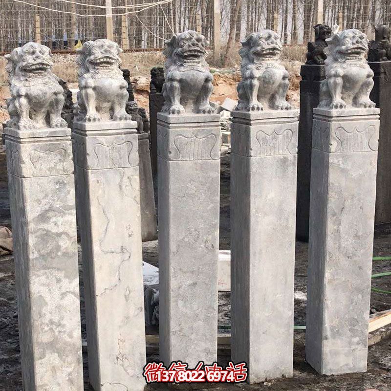 精美大理石獅子拴馬柱,點(diǎn)綴庭院園林 精美大理石獅子拴馬柱,點(diǎn)綴庭院園林