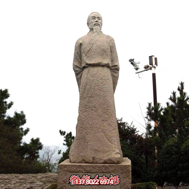 賀知章砂巖石雕像，感受歷史魅力