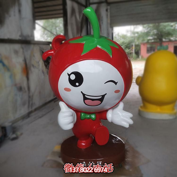 玻璃鋼雕刻卡通公仔擺件，新農村落景觀園林裝飾