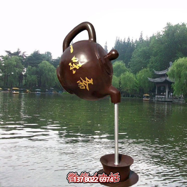 大型仿銅玻璃鋼懸空流水?dāng)[件，點(diǎn)綴園林景觀