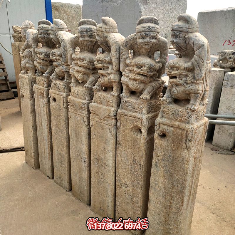 傳統古典風格馬柱擺件 傳統古典風格馬柱擺件