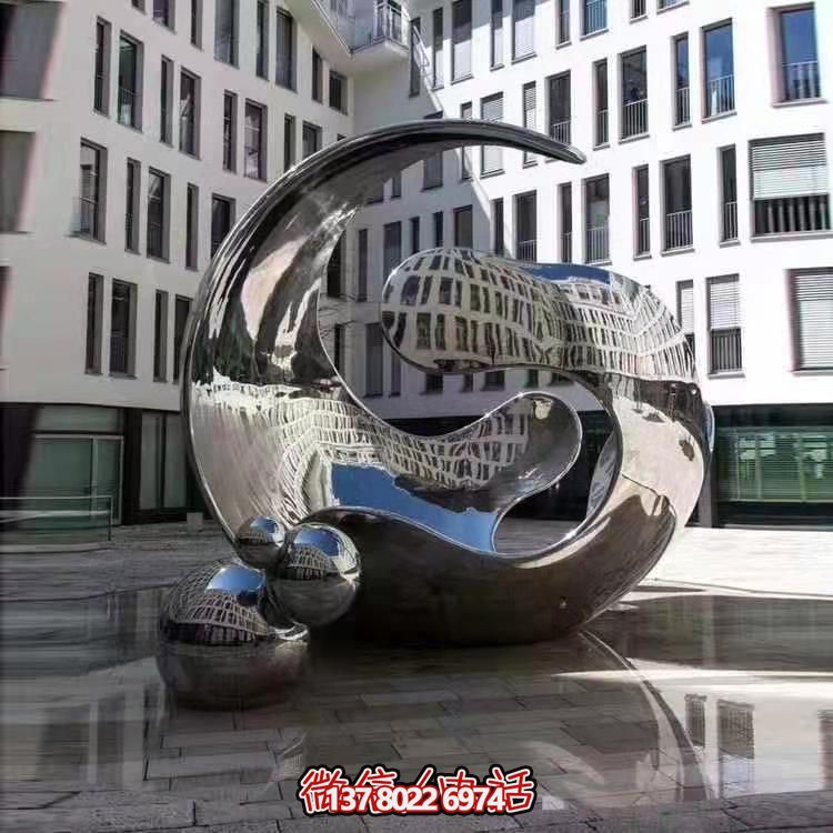 高品質(zhì)不銹鋼大型雕塑，精美戶外園林景觀