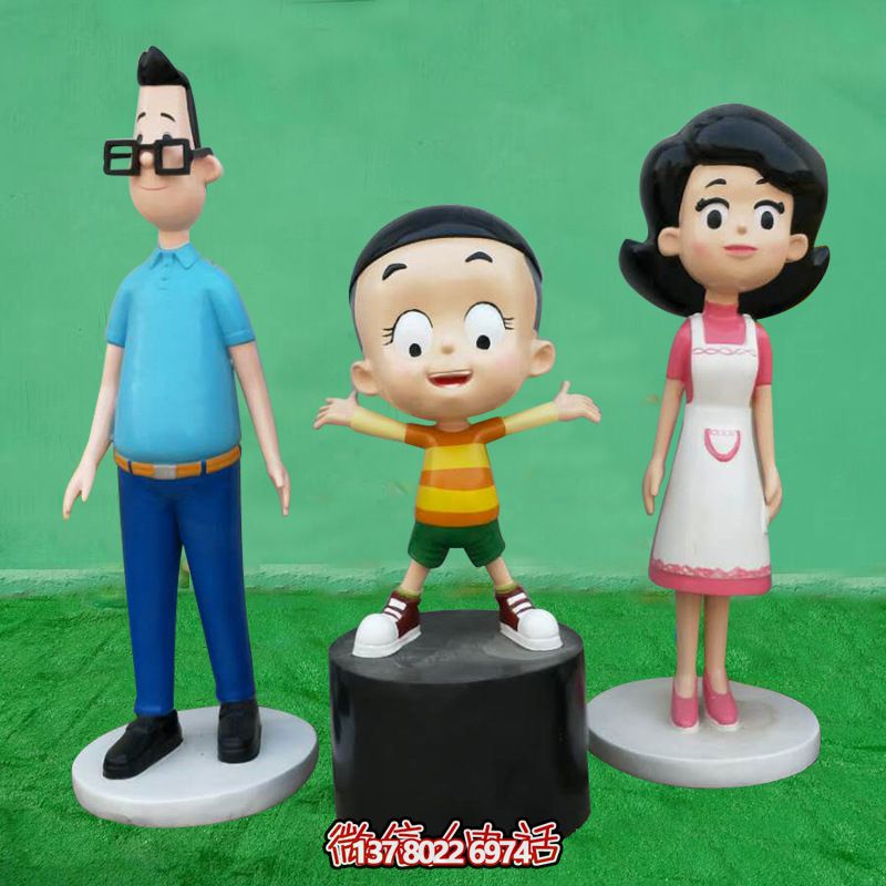 玻璃鋼卡通人物雕塑，為游樂園增添彩繪驚喜