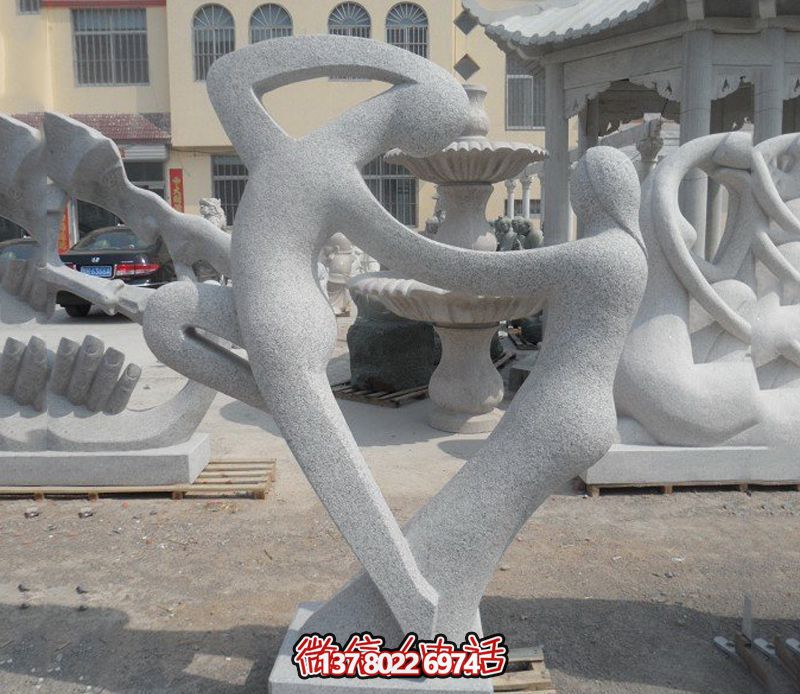 情侶雕塑——浪漫公園抽象小品 情侶雕塑——浪漫公園抽象小品