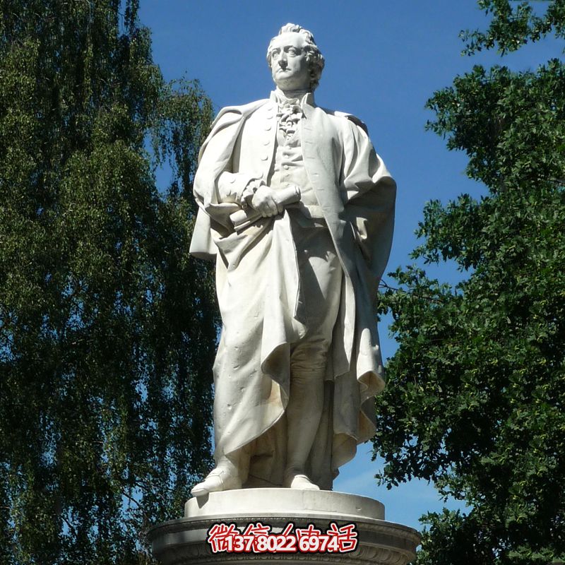 漢白玉廣場世界著名科學(xué)家歌德雕塑