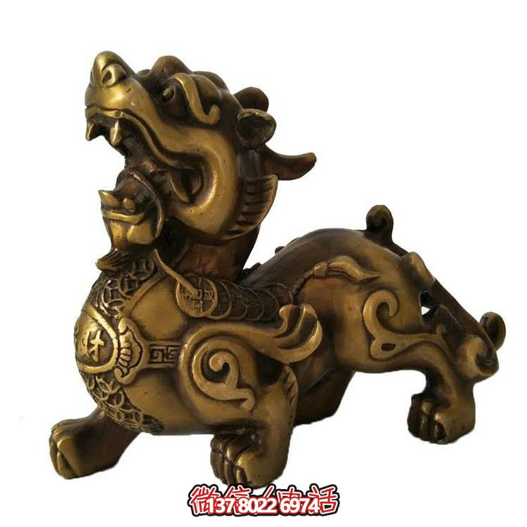 室內創意不銹鋼仿古做舊神獸麒麟雕塑 室內創意不銹鋼仿古做舊神獸麒麟雕塑