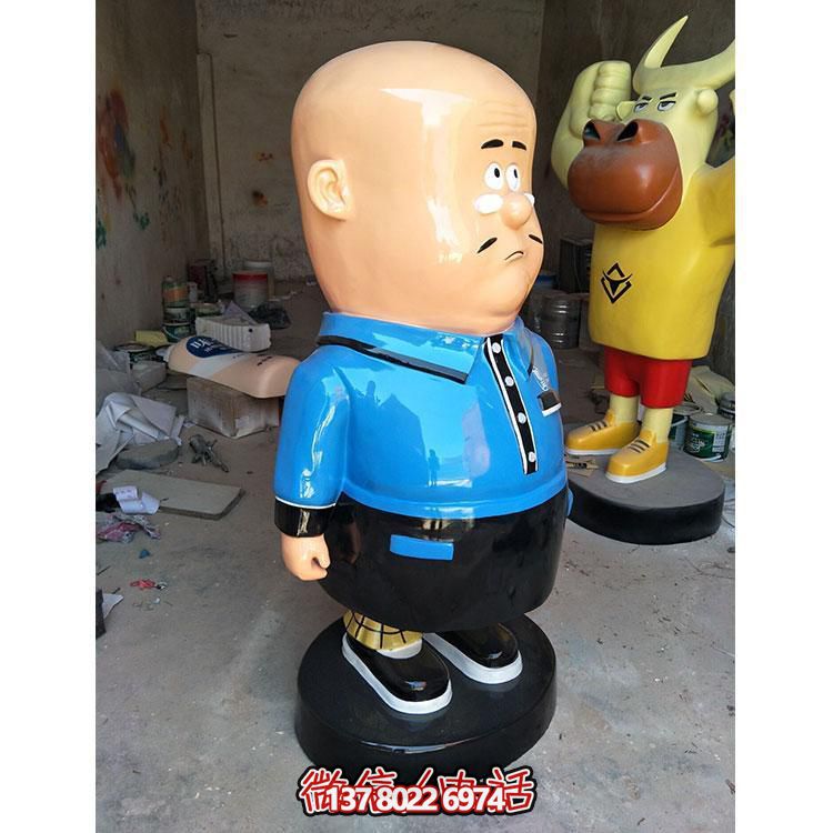商場(chǎng)擺放玻璃鋼卡通動(dòng)畫片小品人物雕塑