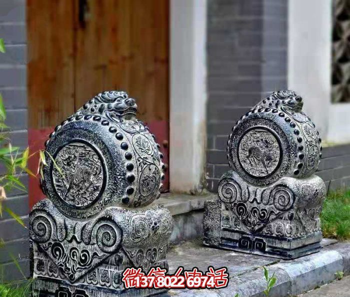 古宅門口仿古做舊抱鼓石鎮(zhèn)宅石門墩 古宅門口仿古做舊抱鼓石鎮(zhèn)宅石門墩