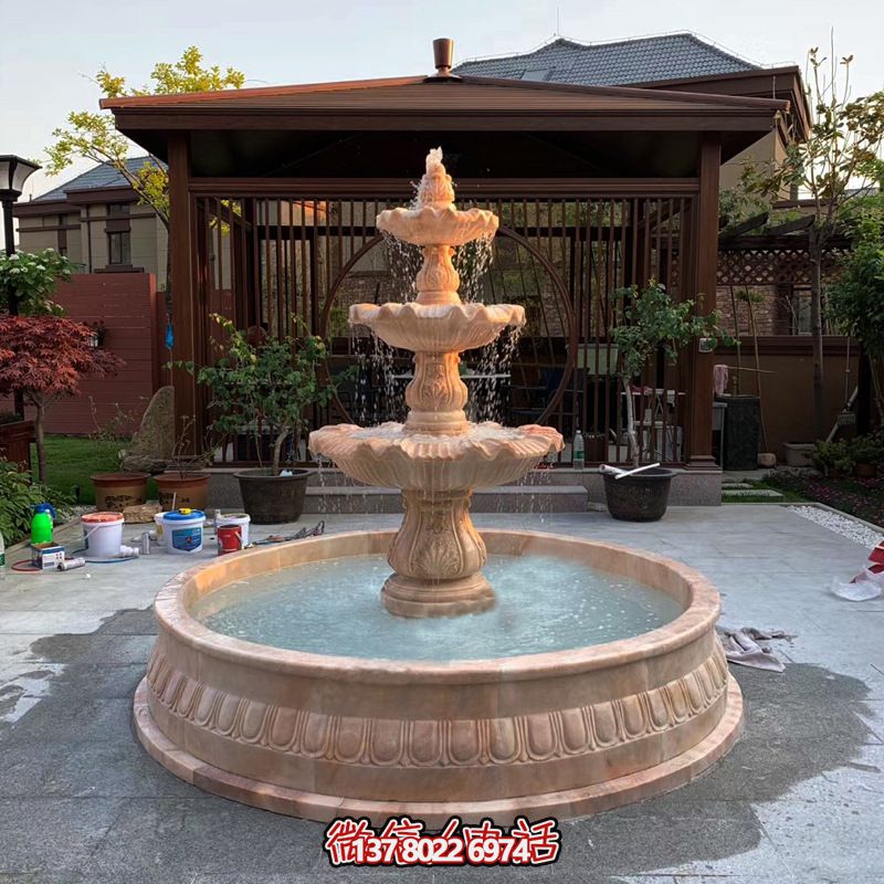 別墅庭院噴泉石雕風水輪 別墅庭院噴泉石雕風水輪