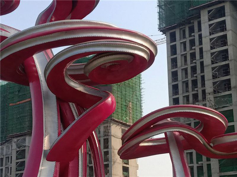 不銹鋼靈芝雕塑 不銹鋼靈芝雕塑