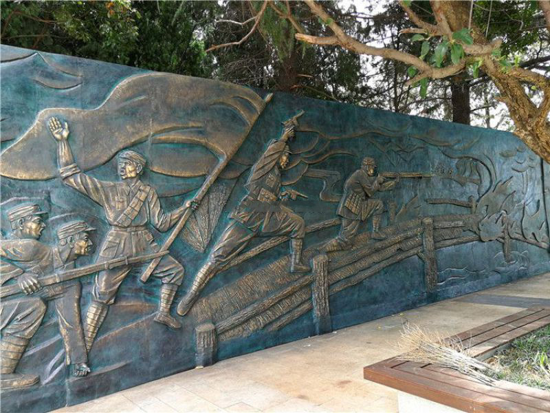 天長(zhǎng)抗戰(zhàn)銅浮雕墻 天長(zhǎng)抗戰(zhàn)銅浮雕墻
